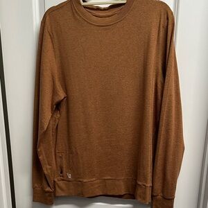 Men’s Camel Long Sleeve Crewneck Sweatshirt